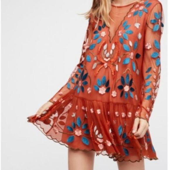 Free People Dresses & Skirts - Free People Hearts are Wild mini dress